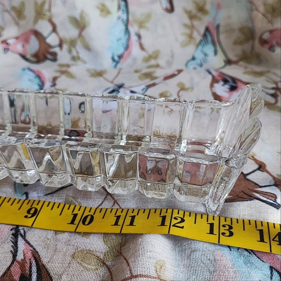 Crystal Cracker Tray Shell Design Clear Crystal Serving Dish Presentation - Picture 7 of 14